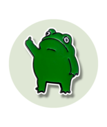 Animal Enamel Pin: Sassy Frog  - $19.90
