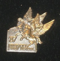 1987 - Kentucky Derby Festival &quot;Gold Filled&quot; Pin in MINT Condition - £196.58 GBP