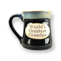 Studio Art Pottery Coffee Mug Cup &quot;World&#39;s Greatest Grandpa&quot; XL Granddad... - £11.14 GBP