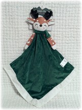 Modern Baby Deer Security Blanket Blankie Lovey Plush NWT Holiday Reindeer - £15.27 GBP