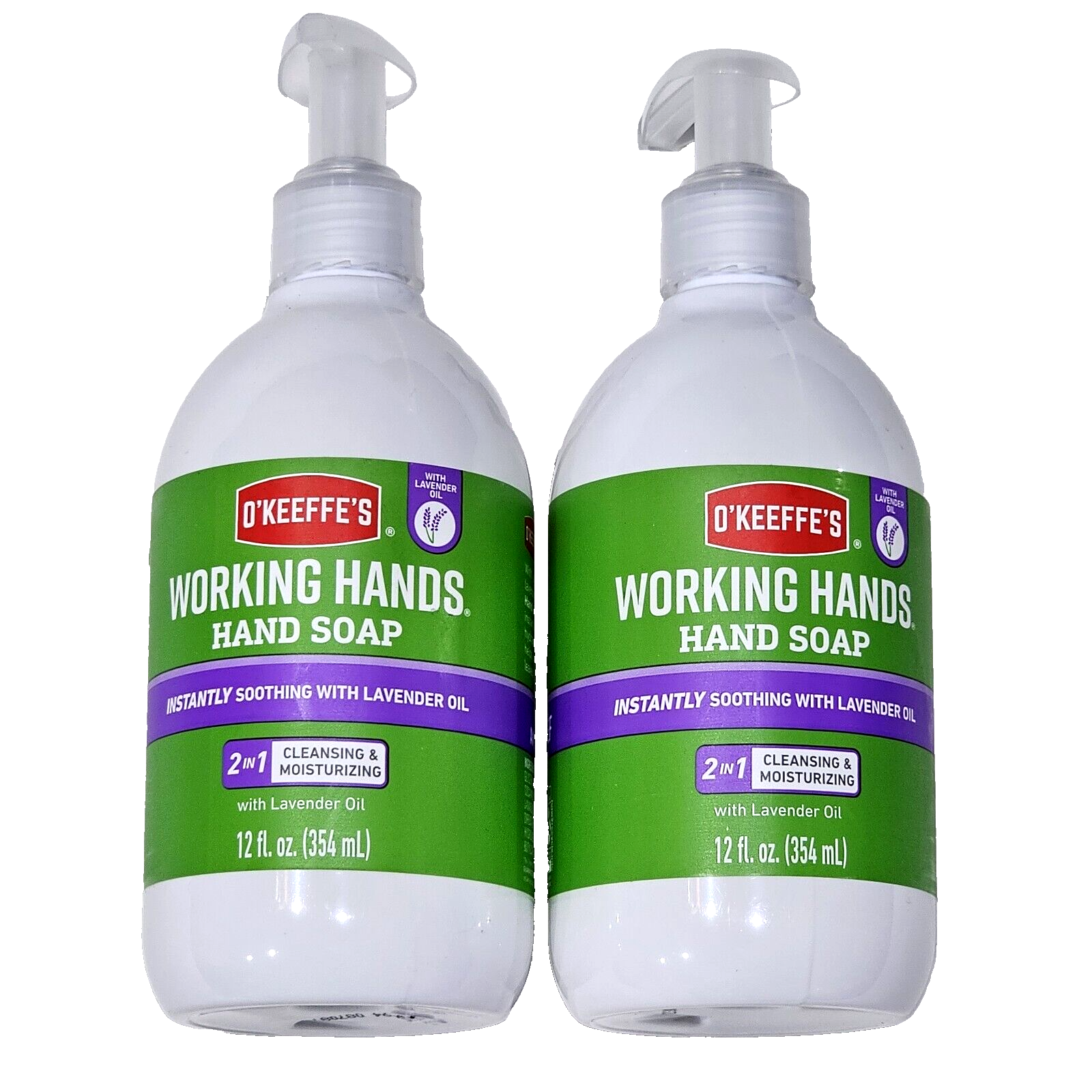 Primary image for 2 Pk O'keeffe's Working Hands Hand Soap Soothing Lavender Oil Moisturizing 12oz