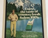 vintage Salem 100’s Cigarettes Print Ad Advertisement 1978 - $9.89