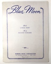 Blue Moon by Lorenz Hart &amp; Richard Rodgers (Robbins Music 1934) Sheet Music - £6.29 GBP