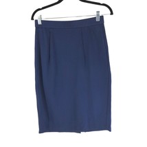 Mary Crafts Pencil Skirt Navy Blue Stretch 8 - $12.59
