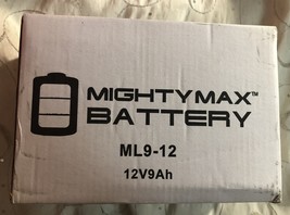 ML9-12 - 12 V 9 Ah Rechargeable SLA Battery - Mighty Max Battery Brand Product - £15.91 GBP