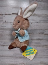 Vintage Eden Toys Peter Rabbit Waggie Musical 1979 w/ Tag *NON-WORKING* - £26.72 GBP