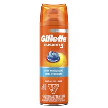 5x Gillette Fusion 5 Ultra-Moisturizing Ultra Hydratant Shave Gel 7oz - $33.65