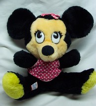 Vintage 1980&#39;s Walt Disney Minnie Mouse 8&quot; Plush Stuffed Animal Toy - £15.26 GBP