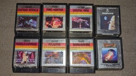 Lot Of 8 Atari 2600 Games IMAGIC/DATA Age Demon Attack, Star Voyager, Cosmic Ark - £35.97 GBP