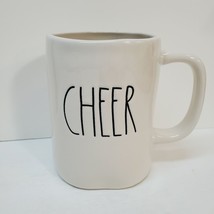 Rae Dunn By Magenta Collection white Ceramic &quot;Cheer&quot; 4 1/2&quot; Coffee Mug 22-224 - £11.46 GBP