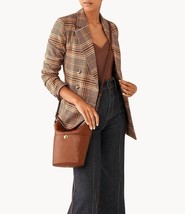 Fossil Talulla Small Hobo Bag Brown Leather SHB3034213 Brandy NWT $230 Retail - £87.60 GBP