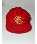 Vintage Reebok Basketball 6-Panel Hat Men&#39;s One-Size Red Embroidered Sna... - £25.31 GBP