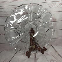 Vintage Fostoria Glass Etched Chintz Pattern Baroque Torte Plate Platter... - $25.75