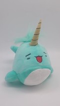 Narwhal Plush Stuffed Animal 6 inches  Ideal Toys Direct Blue White Ocea... - $15.96