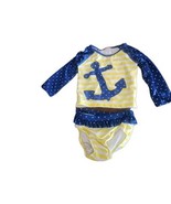 NWT Gymboree 2 Pce Nautical Rash Guard Swimsuit Set  - $19.99