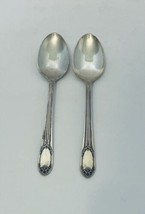 Garland Rapture Rogers & Brothers Silverplate Two Place Oval Spoons 7 3/8"  1937 - $14.73