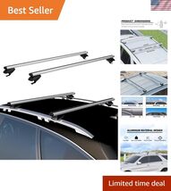Lightweight 53-Inch Adjustable Cargo Bars for Outdoor Adventures - Silve... - $72.39