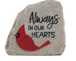 Caring Cardinals Memorial Stone Garden Bereavement Sentiment Resin 5.7&quot; ... - $39.59