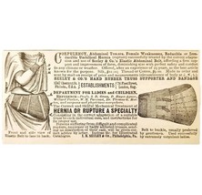 Seeley Rubber Hernia Support 1885 Advertisement Victorian Quack Medical ... - $368.12 MXN