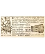 Seeley Rubber Hernia Support 1885 Advertisement Victorian Quack Medical ... - $28.05 CAD