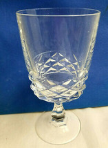 3 Crystal Clear Wine Water Goblet Glass Stemware 6&quot; Tall - £32.64 GBP