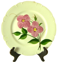 Vintage Heritage Dinnerware PINK DOGWOOD FLOWERS Hand Painted 9&quot; Plate USA - £9.84 GBP