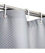 Tektrum 36”x72” Waffle Jacquard Shower Curtain Waterproof Antibacterial ... - £19.19 GBP