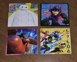4 Big Hero 6 Small 12-Piece Jigsaw Puzzles Disney Marvel Lot Hiro Baymax NO BOX - £12.42 GBP