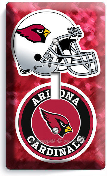 ARIZONA CARDINALS FOOTBALL TEAM 1 GANG LIGHT SWITCH PLATE COVERS ROOM HOME DECOR