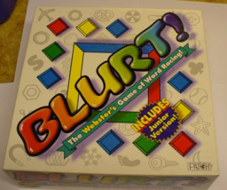 BLURT! The Webster's Board Game of Word Racing w/ Junior Version - $14.85