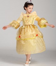 Princess Belle Tangle Costume Dress , Girls Halloween Costume for 2 - 10... - £13.95 GBP+