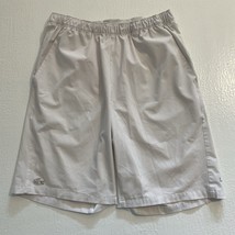 Lacoste SZ M x 9&quot; Stretch Taffeta White Performance Athletic Shorts GH7411 - $39.99