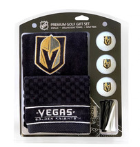 Las Vegas Golden Knights Regulation Size Golf Balls Tees Embroidered Tow... - $31.68