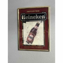 Rare Vintage Beeco Mfg Heineken Special Dark Mirror Sign 19&quot; X 14&quot; - £36.73 GBP