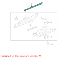 2012 GMC Sierra 1500 Glove Box Door Cover OEM Part #15854787 - USED - $23.50