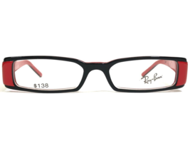 Ray-Ban Eyeglasses Frames RB5099 2251 Black Red Rectangular Full Rim 50-17-135 - £51.63 GBP