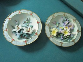 Morning Jewels Lena Liu Hummingbird Flowers Sculpture Plate 6 3/4&quot; Pick 1 - $65.99
