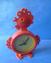 Vintage USSR Soviet Plastic Toy CLOCK Watch Rooster Cock Soviet Union to... - $12.38