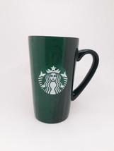 Starbucks 2021 Christmas Mug Coffee 16oz Tall Red Green Ombré Stripe - £11.60 GBP