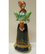 HOLLOHAZA HUNGARY Traditional Porcelain Lady Figurine Hand painted Folk ... - £39.92 GBP