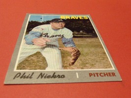 1970 Topps Phil Niekro # 160 Braves Baseball Nm / Mint Or Better !! - £63.38 GBP