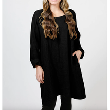 Shannon Passero Scarlett Dress, 100% Cotton Gauze | Sz M, Black NWT - £29.82 GBP