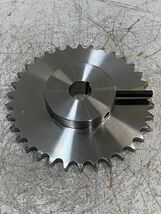 SS60B34 Roller Chain Sprocket 34 Teeth 32mm Bore 8-1/2" Diameter  - $41.57