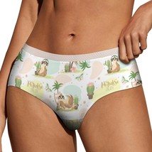 Floral Sloth Animal Panties for Women Lace Briefs Soft Ladies Hipster Un... - $13.99