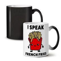 Speak French Fries NEW Colour Changing Tea Coffee Mug 11 oz | Wellcoda - £16.07 GBP