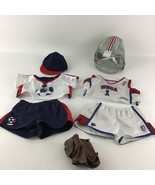 Build A Bear Workshop Clothing Outfit Sports Athlete Lot Helmet Jersey S... - $33.63 CAD