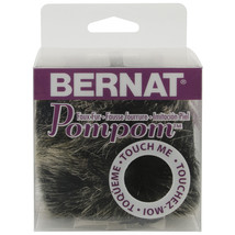 Bernat Faux Fur Pompom 1/Pkg-Black Mink - $16.57