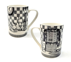 Slice of Life Malt Shoppe Mug Marla Shega 222 Fifth Diner Black and White - £9.59 GBP