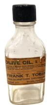 VTG Antique TOBIN Drug Store Burlington WI Bottle Paper Label Illinois Duraglas - $18.70