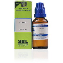 3 X Sbl Homeopathy Curare Dilution 1000 Ch 30 Ml Homeopathic Remedy( Pack Of 3 - £25.71 GBP